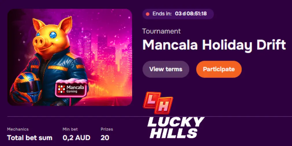 Join tournaments and win big at Lucky Hills